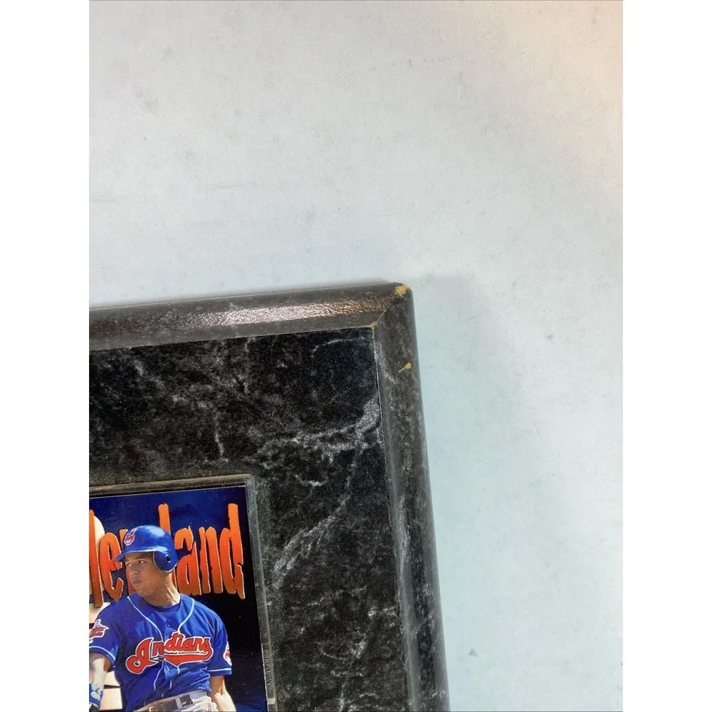 MANNY RAMIREZ 8X10 PHOTO With Card Cleveland‎ 1999 plaque Vintage